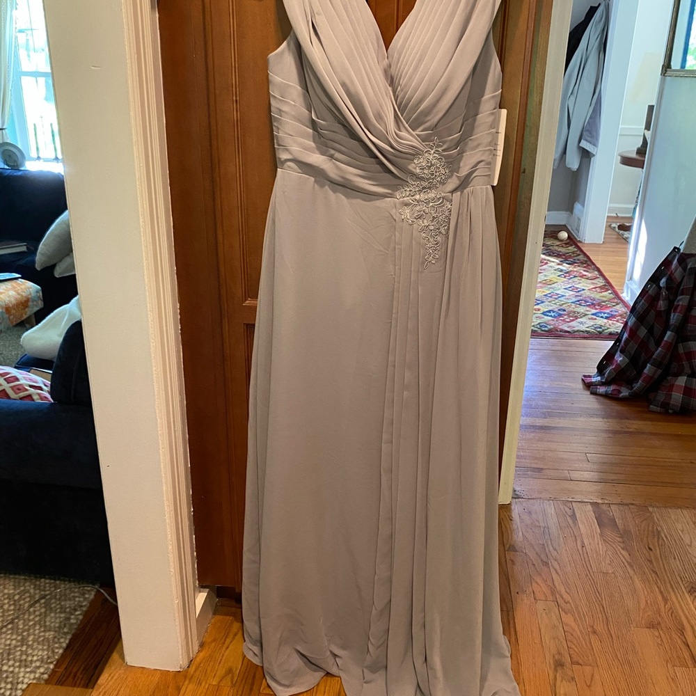 Elegant Gray Evening Gown